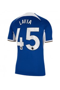 Chelsea Romeo Lavia #45 Jalkapallovaatteet Kotipaita 2023-24 Lyhythihainen